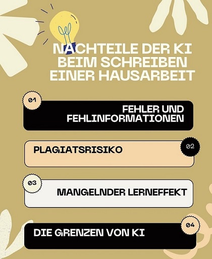 Nachteile der KI beim Schreiben einer Hausarbeit