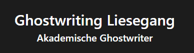 Ghostwriting-liesegang.de — Erfahrungen und Bewertungen